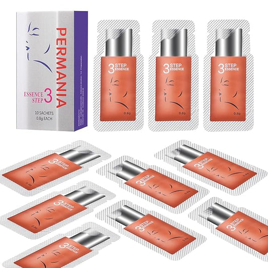 PERMANIA Lash Lift Kit,Separate Steps Products for Salon or at Home, Steps 10 Sachets of 0.8 g/0.03 oz Each Prep (STEP#3)