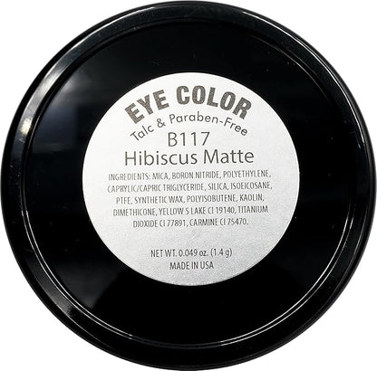 Hibiscus Matte Orange Red Pink Peach Pressed Powder Single Vegan Eyeshadow; Talc, Paraben & Cruelty Free