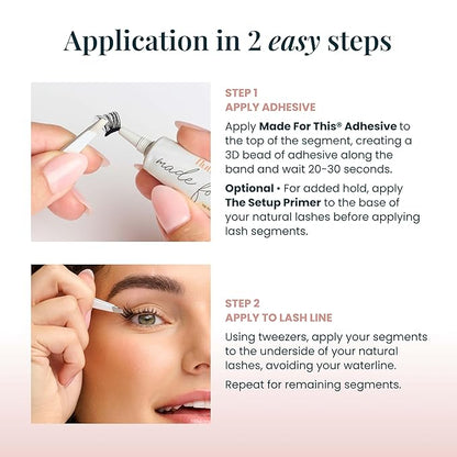 Collection Box Lashes – Natural Lash Clusters for Women - Salon Quality At Home Eyelashes Extension Kit - 6 Lash Sets - No Lash Glue Included
