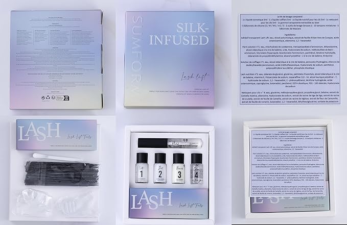 Lash Lift Kit Eyelash Perm Kit Eyelash Lift Kit Easy for Beginner and Professional Lash Perm Kit Achieve Salon-Quality Lashes Lift with Effective Result 5 * 5 ml