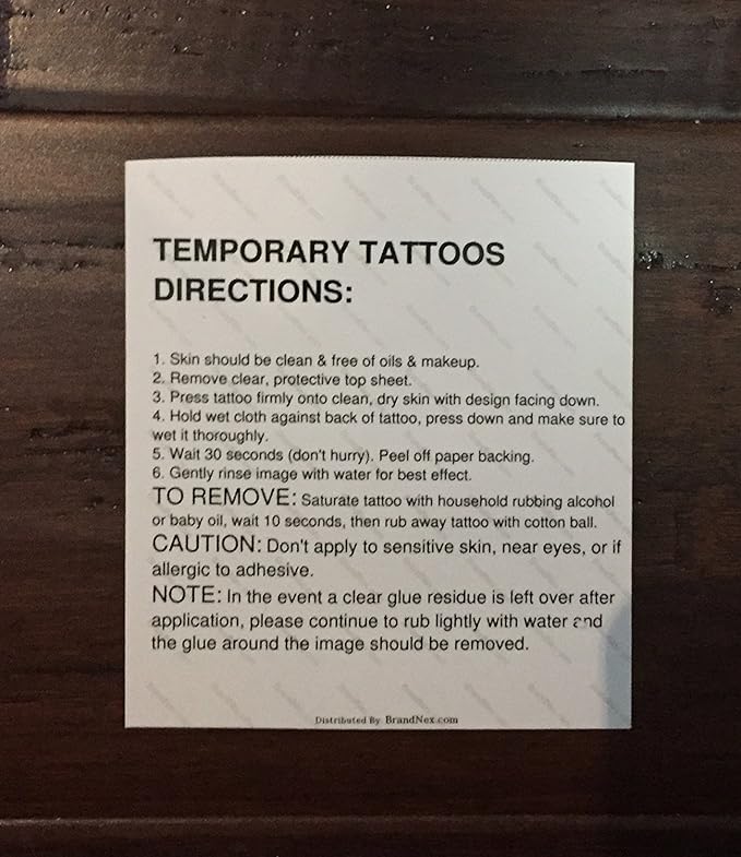 5 Sheet Built for BBC and QoS Temporary Tattoo Set 20 Piece Total