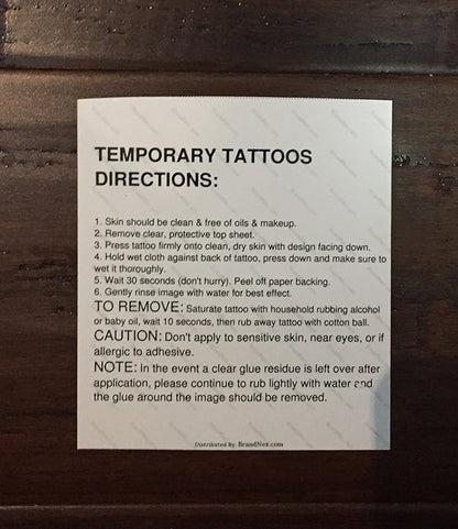 5 Sheet Built for BBC and QoS Temporary Tattoo Set 20 Piece Total