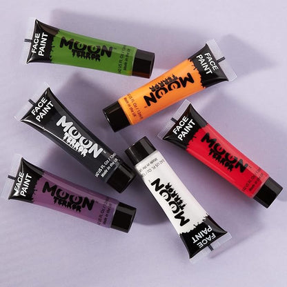Halloween Face Paint Body Paint by Moon Terror - Wicked White - SFX Make up, Special Effects Make up - 0.40fl oz