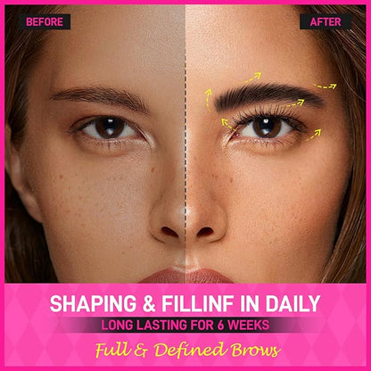 Upgraded Lash Lift & Brow Lamination 6 IN 1, Instant Eyebrow Lamination Kit for Trendy Fuller, Quick Curling Perming & Voluminous Lashes with All Tools, Eyelash Perm Kit for Salon & Home Use