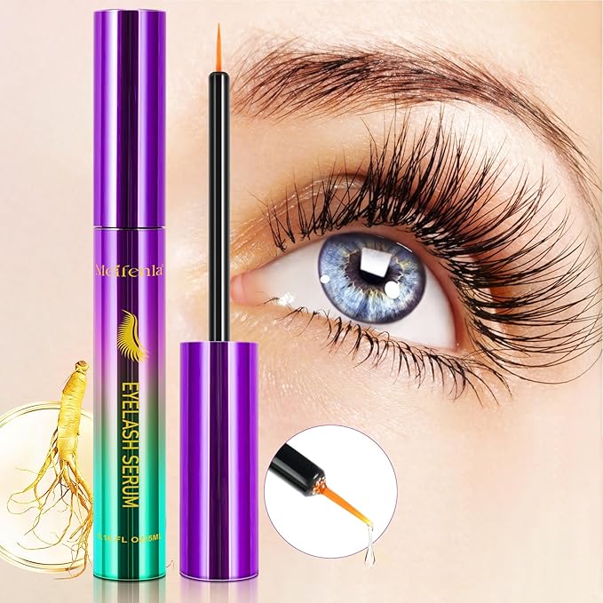 Lash Serum for Eyelash Growth Serum, Eyelash Serum to Grow Lashes, Eye Lash Serum Growth, Lash Enhancing Serum, Thicker, Fuller, Longer, Naturally Beautiful Eyelash, for Sensitive Eyes, Non Irritating