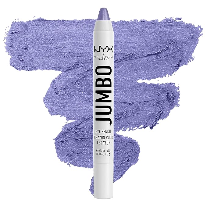 NYX PROFESSIONAL MAKEUP Jumbo Eye Pencil Blendable Eyeshadow Stick & Eyeliner Pencil Bundle - Donut (Lilac) and Cupcake (Pink)