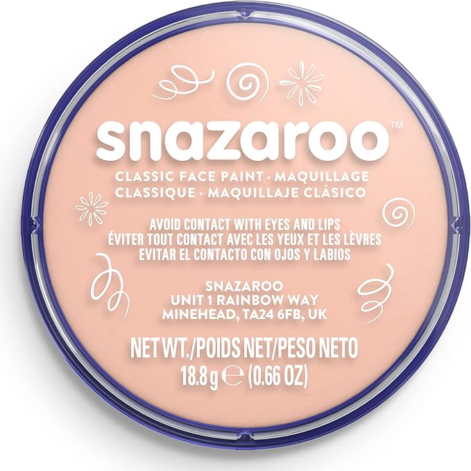 Snazaroo Classic Face and Body Paint, 18.8g (0.66-oz) Pot, Complexion Pink