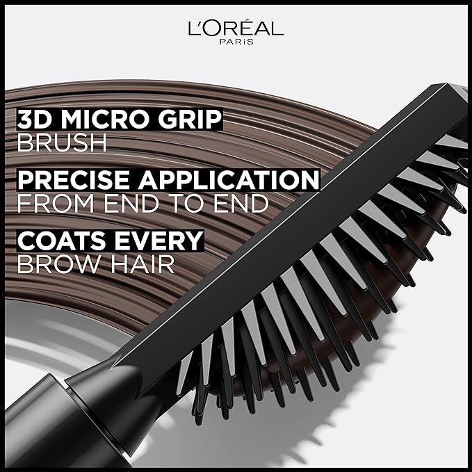 L'Oreal Paris Infallible Volumizing 24H Wear Brow Mascara, Long Lasting Eyebrow Makeup for 2X Fuller Eyebrows, 7.0 Blonde, 0.13 Fl Oz