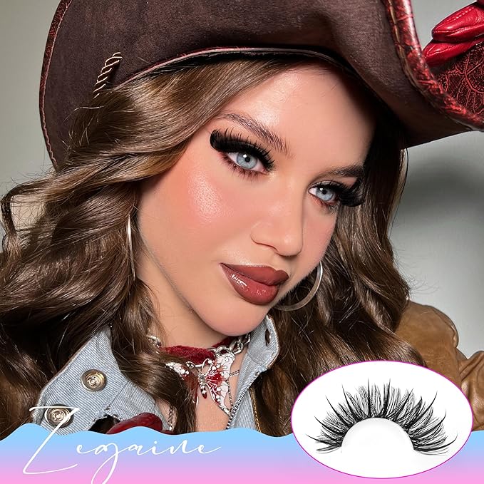 Thick Lash Clusters With Spikes 100D Long Mega Eyelash Clusters 20MM Spikes Individual Lashes 340Pcs Spikes Lash Clusters 13-21MM Volume Eyelash Extensions Wispy Lash Clusters 10-20MM by Zegaine