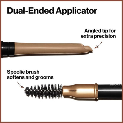 Revlon ColorStay Eyebrow Pencil with Spoolie Brush, Waterproof, Longwearing, Angled Tip Applicator for Perfect Brows, 205 Blonde, 0.021 oz