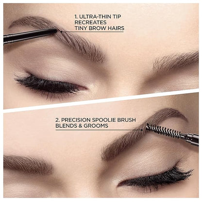 L'Oreal Paris Makeup Brow Stylist Definer Waterproof Eyebrow Pencil, Ultra-Fine Mechanical Pencil, Draws Tiny Brow Hairs and Fills in Sparse Areas and Gaps, Blonde, 0.003 Ounce (Pack of 1)