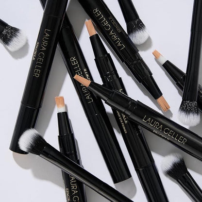 LAURA GELLER NEW YORK Waterproof Eye Spackle Eyeshadow Primer + Swipe-n-Line Dual-Ended Eyeshadow and Eyeliner Stick, Classic (Onyx/Champagne)