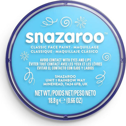 Snazaroo Classic Face and Body Paint, 18.8g (0.66-oz) Pot, Turquoise