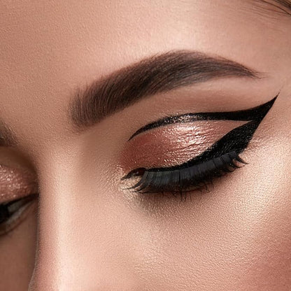 M2U NYC Waterproof Liquid Eyeliner Pen – Up to 24 Hour Wear, Smudge-Proof Black Eye Liner with Bold Pigments -Vegan & Hypoallergenic Formula Infused with Vitamin E
