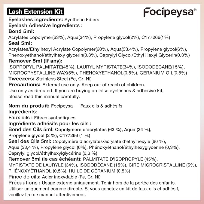 Thick Eyelash Extension Kit Volume Lash Clusters Kit 10-18mm Individual Lashes Clusters 100D DIY Lash Extension Kit 200pcs Clusters Lash with Bond and Remover Lash Applicator by Focipeysa