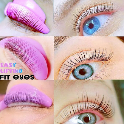 Lash Lift Pad Shield Katya Vinog DIY Eyelash Perming Pads Mega L Curl Perm Rod Roller No Glue Needed On Eyelid Silicone Guard Lifting Eyelashes Up, Lami Lamination Roller Perm Rods Ultra Soft & Light