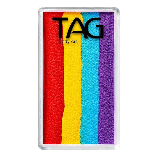 TAG Face and Body Paint - 1 Stroke Split Cake 30g - Rainbow Four