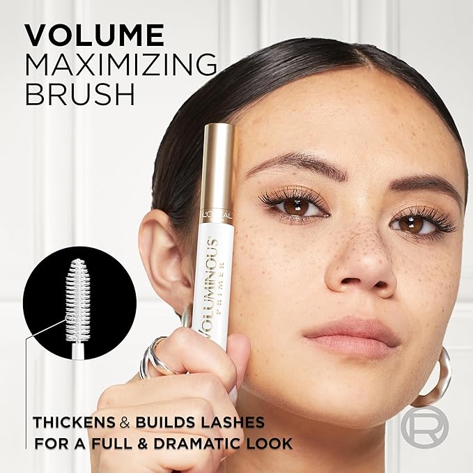 L'Oreal Paris Makeup Voluminous Lash Boosting Conditioning Primer Mascara, White Primer, 0.24 fl; oz.