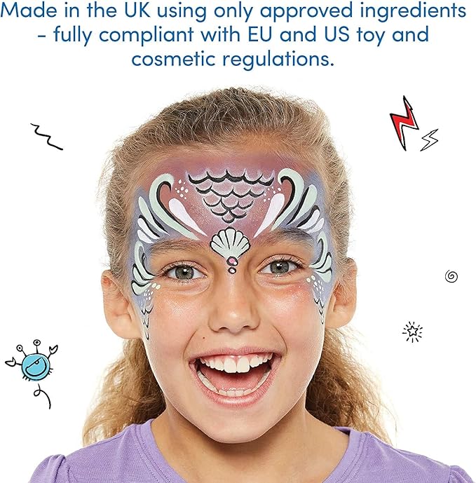 Snazaroo Sparkle Face and Body Paint, 18.8g (0.66-oz) Pot, Sparkle Blue