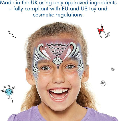 Snazaroo Sparkle Face and Body Paint, 18.8g (0.66-oz) Pot, Sparkle Blue