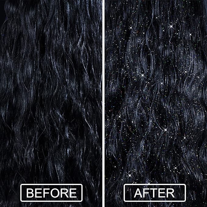 Lezero Body Glitter Spray, Temporary Shiny Hairspray for Face, Hair, Clothing, Long Lasting Quick-Drying Shimmer Mist for St. Patrick's Day, Music Festival Rave, Nightclub Party, Prom, 2oz