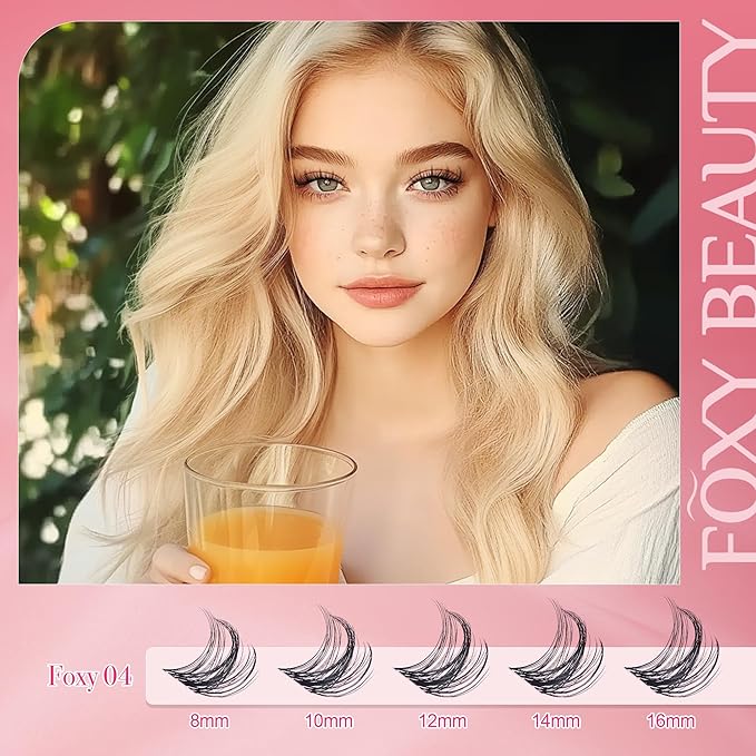 Lash Clusters - Lash Clusters Kit Mix Manga Lases 432pcs Eyelash Clusters Spiky Lases Clusters DIY at Home No Glue Included