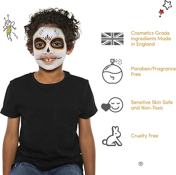 Snazaroo Classic Face and Body Paint, 18.8g (0.66-oz) Pot, Dark orange