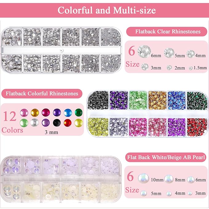 Hair Face Gems Rhinestones with Makeup Glue, Body Face Glitter Gel