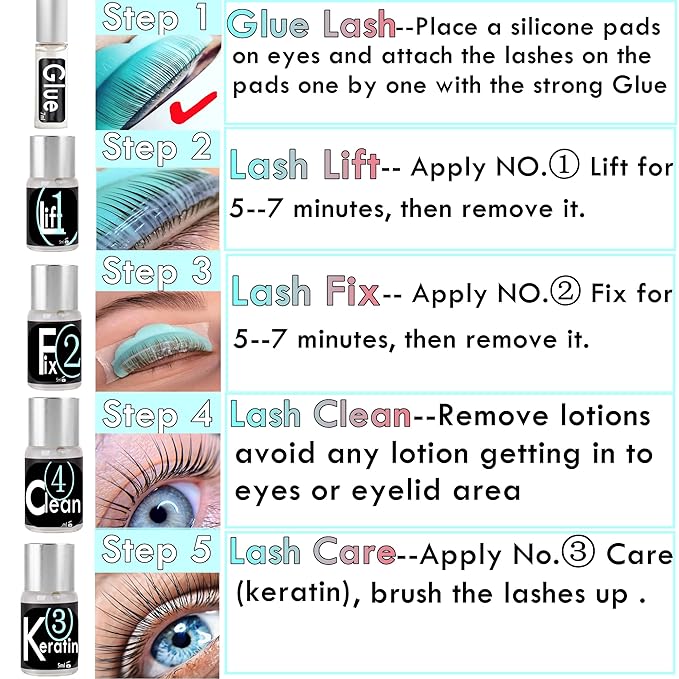 Lash Lift Brow Lamination 2 in 1, Rapid Eyelash and Eyebrow Lifting Kit, DIY Perming Lashes at Home Or Salon Usage Be Eye Voluminous for 6 Weeks about 10 Applications (5ml-Portable Lash & Brow Lift)