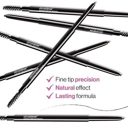 wet n wild Ultimate Brow Micro Eyebrow Retractable Pencil, Soft Brown, Ultra Fine 1.5mm Tip, Draws Tiny Brow Hairs