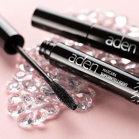 aden Superintelligent Mascara – Water Proof, Volumize, Lengthen and Define – Non Flaking for Stunning Lashes