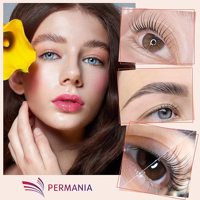 PERMANIA Lash Lift Kit,Separate Steps Products for Salon or at Home, Steps 10 Sachets of 0.8 g/0.03 oz Each Prep (STEP#3)