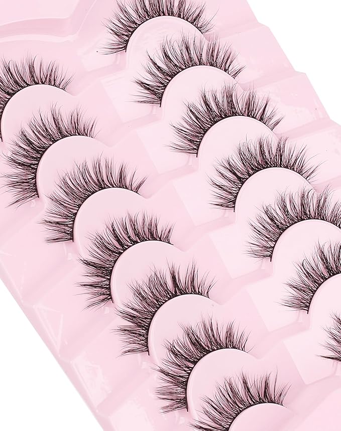 Natural Lashes Mink Natural Eyelashes False Eyelashes Natural Look False Lashes Wispy Eye Lashes Cat Eyelashes Fake Lashes KD04