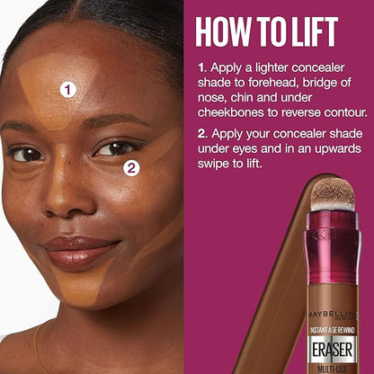 Maybelline Instant Age Rewind Eraser Dark Circles Treatment Multi-Use Concealer, 148, 1 Count (Packaging May Vary)