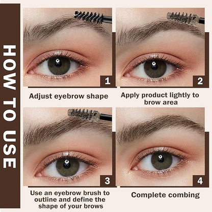 Waterproof Eyebrow Gel,2PCS Eyebrow Mascara Blonde Eyebrow Gel,Long Lasting Gel De Cejas Con Color,Easily Create Daily Eyebrow Makeup for Women-2PCS 01 Blonde