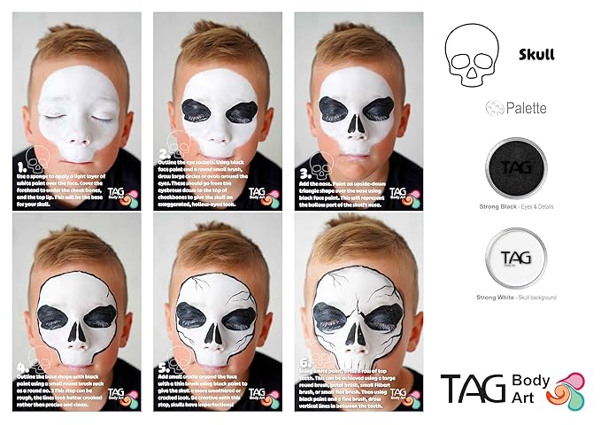 TAG Face and Body Paint - Regular STRONG White 90gm