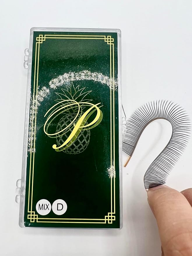Promade Wet Narrow Fans | Premade Spikes | 5D Spike Flat Base For Wispy, Wet Mascara Lash, Anime Lash Extensions | For Professional Lash Extension | Pinneacle Handmade Lash Supply (C curl)