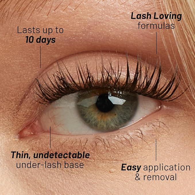 Lilac St - Original Lashes & Pro Black Lash Glue - Soft, Natural Look - Long-Lasting, Lightweight, Reusable - Vegan & Cruelty Free - 12 mm