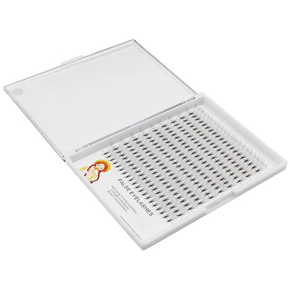 10D Large Tray 10-18mm to Choose Premade Volume Fans Eye Lashes Extensions Thickness 0.07mm D Curl Natural Long Individual False Eyelashes Cluster (10mm)
