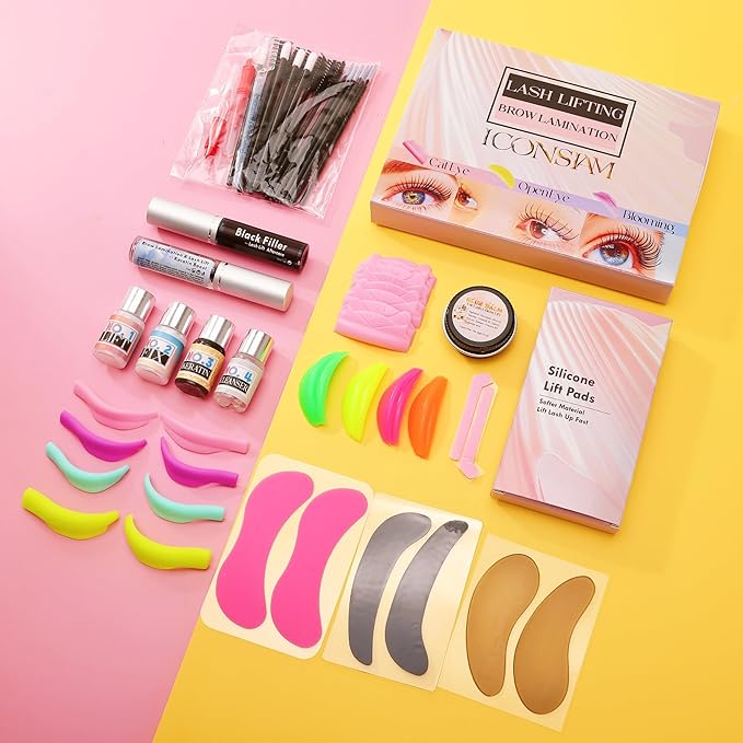 Lash Lift Kit Fast 7 Minutes Eyelash Perm Brow Lamination Set 2 In 1 Multi-Curler Form Lifting Result Open Eye/Cat Eye/Bloom Eyelash Lami Lamination Look 6 Weeks On Eyes- Durable Perming Lashes
