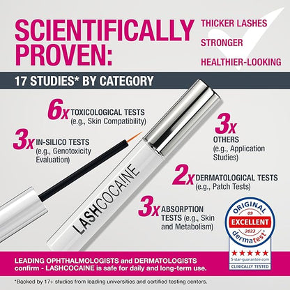 LASHCOCA!NE eyelash growth serum to grow longer & fuller eyelashes | vegan lash enhancing serum | test winner “VERY GOOD” for eyelash extensions | long eye-lashes by Svenja Walberg