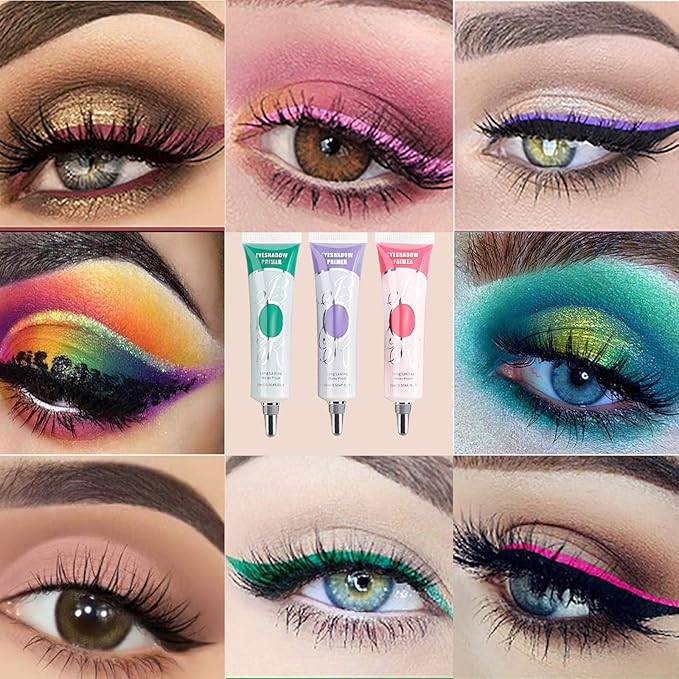 Matte Eye Primer - Long-lasting Waterproof & Smudgeproof Eyeshadow Base - Prevents Oily Lids & Creasing - For Any Shadow Makeup Setting (Medium)