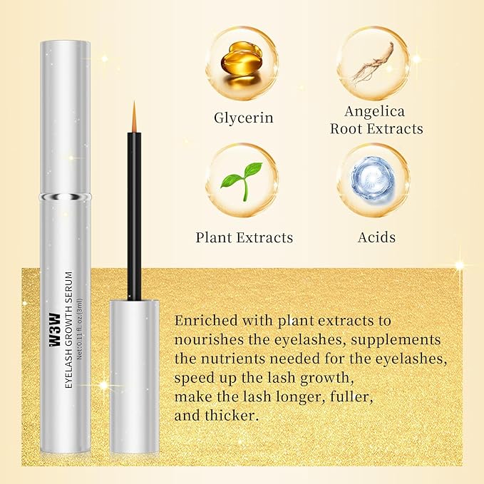 Nourishing Lash Serum Eyelash Serum for Longer Fuller Thicker Lashes Gentle No Irritating Cruelty-Free 3ml
