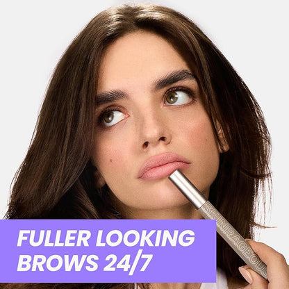 Wonderskin Brow/Do Eyebrow Gel Topper - Skinrageous All-Day Eyebrow Tint Mascara, Long-Lasting, Waterproof & Transfer-Proof Brow Gel Topper (Dark Brunette)