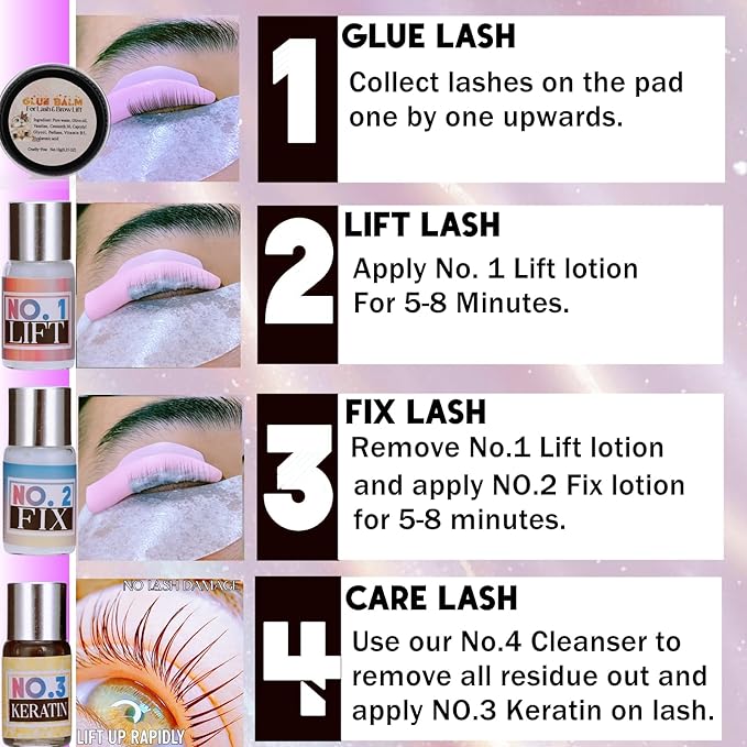 Lash Lift Kit Fast 7 Minutes Eyelash Perm Brow Lamination Set 2 In 1 Multi-Curler Form Lifting Result Open Eye/Cat Eye/Bloom Eyelash Lami Lamination Look 6 Weeks On Eyes- Durable Perming Lashes