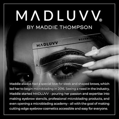 MADLUVV Brow Stamp Refill* - Color Stamp for Brows & Root Touch Up for Women & Men, Instantly Conceal Hair Loss, Grey Hair, Thinning Hair with Stain-Proof/Smudge-Proof Powder Formula (Auburn)