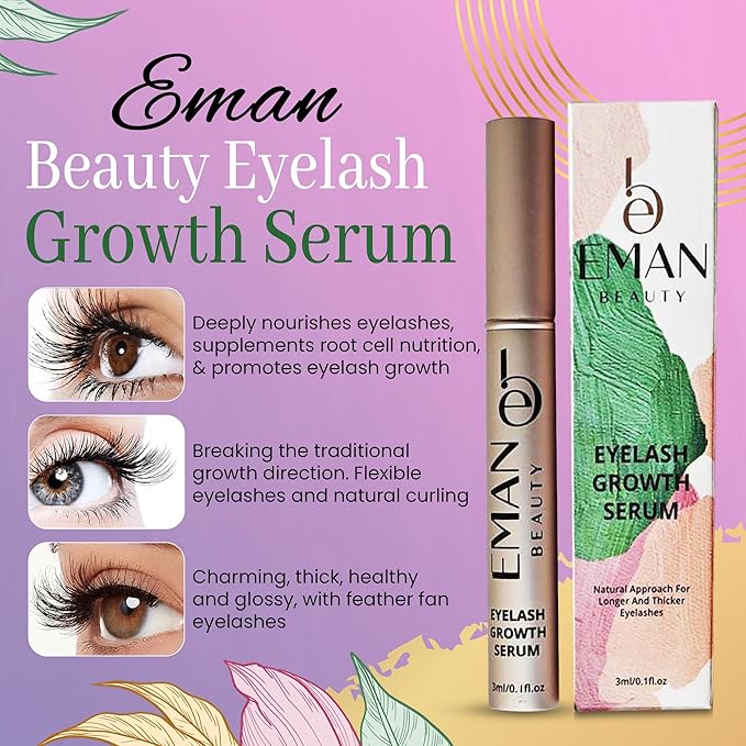 Eyelash Growth Serum All-Natural Lash Enhancer Helps You Achieve Longer Thicker & Fuller Eyelashes It Boosts Growth For Stronger Healthier Lashes New Beauty Essential (3ml)