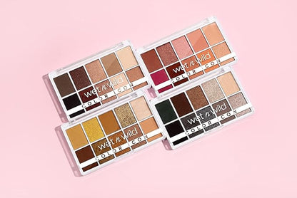 wet n wild Color Icon 10-Pan Eyeshadow Makeup Palette, Long Lasting, Shimmer, Metallic, Glittery, Matte, Rich Smooth Pigment, Cruelty Free - Pink Heart And Sol