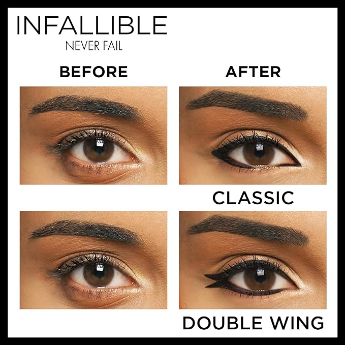 L'Oreal Infallible Never Fail Eyeliner, Carbon Black [591], 0.008 oz