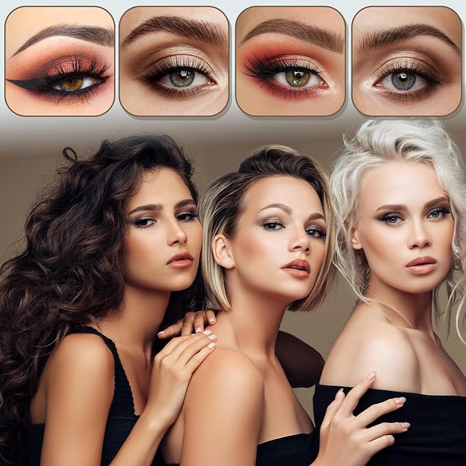 24Pairs Eyebrow Stencil Stickers Disposable, Adhesive Eye Brow Stencils for Women, 3Shapes Eyebrow Tape Strips, Airbrush Eyebrow Stencils Mapping Shaping Guides Brow Template for Tinting Makeup